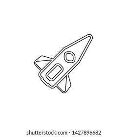 Rocket icon. Fast speed sign