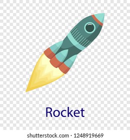 Rocket icon. Flat illustration of rocket vector icon  