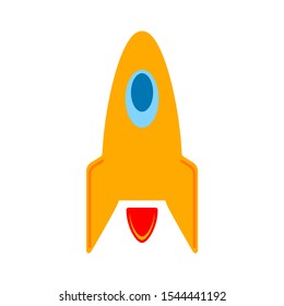 rocket icon. flat illustration of rocket vector icon. rocket sign symbol