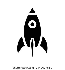Rocket icon. flat illustration of vector icon