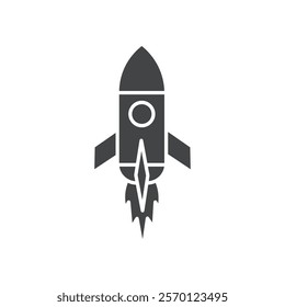 rocket icon Flat logo set collection