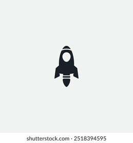 Rocket icon flat vector design