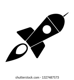 Rocket Icon Flat Vector Symbol Design Stock Vector (Royalty Free ...