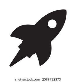 Rocket icon. Flying rocket icon.