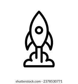 rocket icon. flying rocket vector