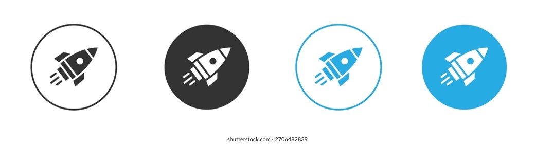 Rocket icon. Graphic icon design template