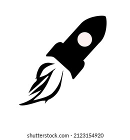 Rocket icon. High quality black style vector icons