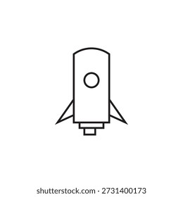 design de elemento de ilustração de ícone de foguete