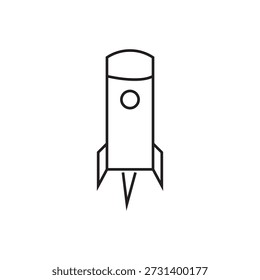 Diseño de elemento de ilustración de icono de cohete