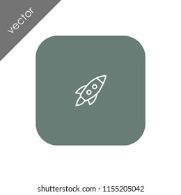 rocket icon - illustration