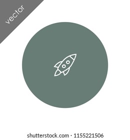 rocket icon - illustration