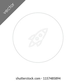 rocket icon - illustration