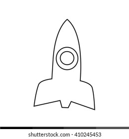 Rocket icon Illustration design