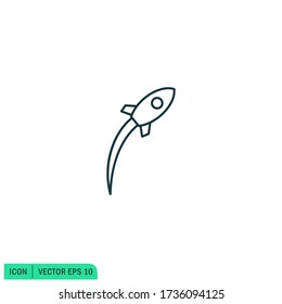 rocket icon illustration design element vector logo template