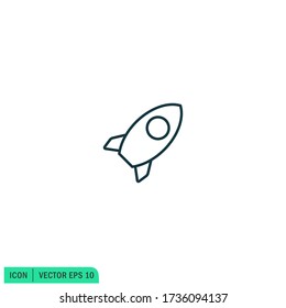 rocket icon illustration design element vector logo template
