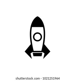 Rocket icon illustration isolated vector sign symbol on white background.