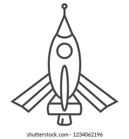 Rocket icon illustration isolated vector sign symbol. Vector Illustration.