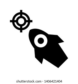 Rocket icon illustration isolated vector sign symbol - Vector