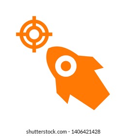 Rocket icon illustration isolated vector sign symbol - Vector