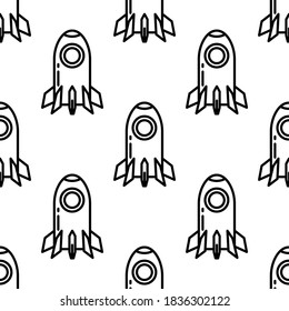 Raketensymbol, einzelne Vektorsymbol.
