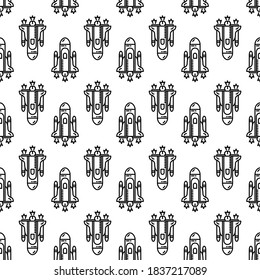 Rocket icon illustration isolated vector sign symbol.