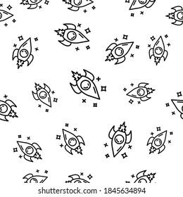 Ilustración de icono de cohete símbolo de signo vector aislado.