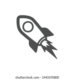 Rocket icon illustration isolated vector sign symbol