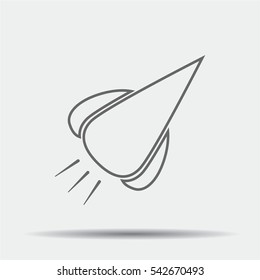 Rocket Icon illustration isolated vector sign symbol