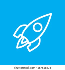 rocket icon illustration isolated vector sign symbol