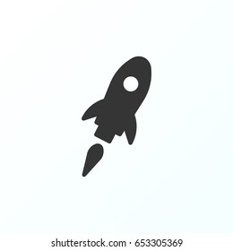 Rocket icon illustration isolated vector sign symbol