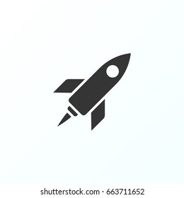 Rocket icon illustration isolated vector sign symbol