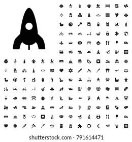 Rocket icon illustration isolated vector sign symbol. baby icons vector set.