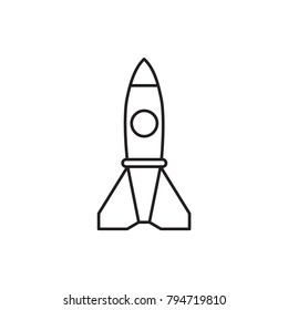 rocket icon illustration isolated vector sign symbol