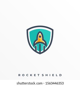 Rocket Icon Illustration Vector Design Template. Suitable for Creative Industry, Multimedia, Entertainment, Educations, Shop, and any related Business