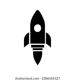 rocket icon illustration vector isolated