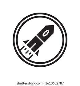 Rocket icon illustration vector sign symbol for design