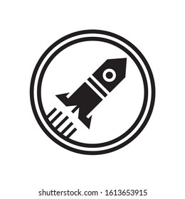 Rocket icon illustration vector sign symbol for design