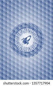 rocket icon inside blue hexagon badge.