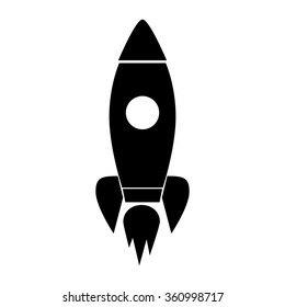 Rocket icon isolated on white background .Vector illustration