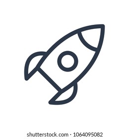 Rocket icon. Isolated shuttle and rocket icon line style. Premium quality vector symbol drawing concept for your logo web mobile app UI design.