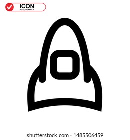 rocket icon isolated sign symbol vector illustration - high quality black style vector icons
