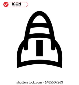 rocket icon isolated sign symbol vector illustration - high quality black style vector icons
