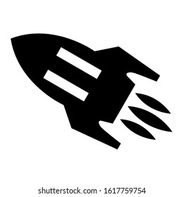 rocket icon isolated sign symbol vector illustration - high quality black style vector icons
