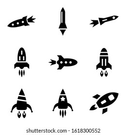 rocket icon isolated sign symbol vector illustration - Collection of high quality black style vector icons
