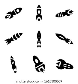 rocket icon isolated sign symbol vector illustration - Collection of high quality black style vector icons
