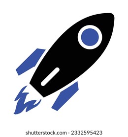 Rocket Icon Isolated Vector Graphics