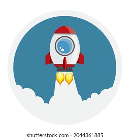 Rocket icon. isolated Vector illustration

