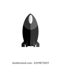 Rocket Icon. Launch, Release Symbol.