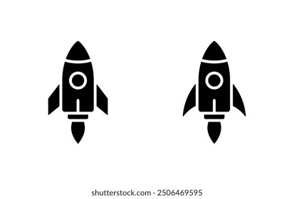 Rocket icon. Rocket launched icon.