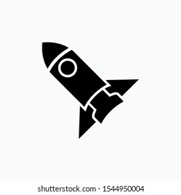 Rocket Icon - Launching Vector, Sign and Symbol for Design, Presentation, Website or Apps Elements.